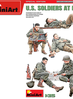 MiniArt 1/35 休息中的美国士兵 特别版 拼装模型 35318