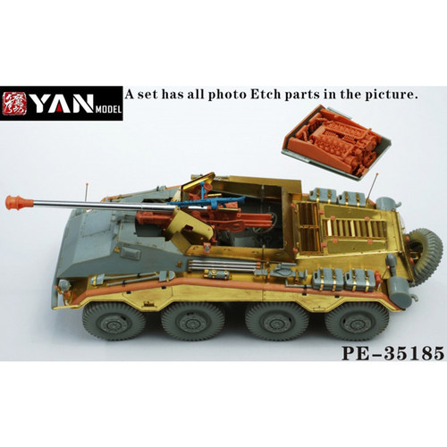 彦魔坊1/35 德国Sd.Kfz.234/4八轮装甲车配威龙6772 PE35185