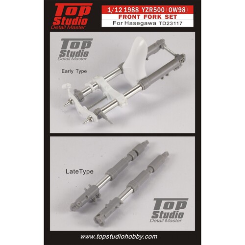 Top Studio 改造件 1/12 YAMAHA YZR500 (OW98) 前叉 TD23117