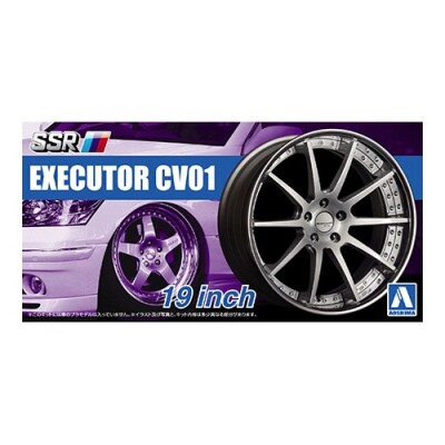 青岛社 1/24 SSR Executor CV01 19寸 轮圈连轮胎模型 05252