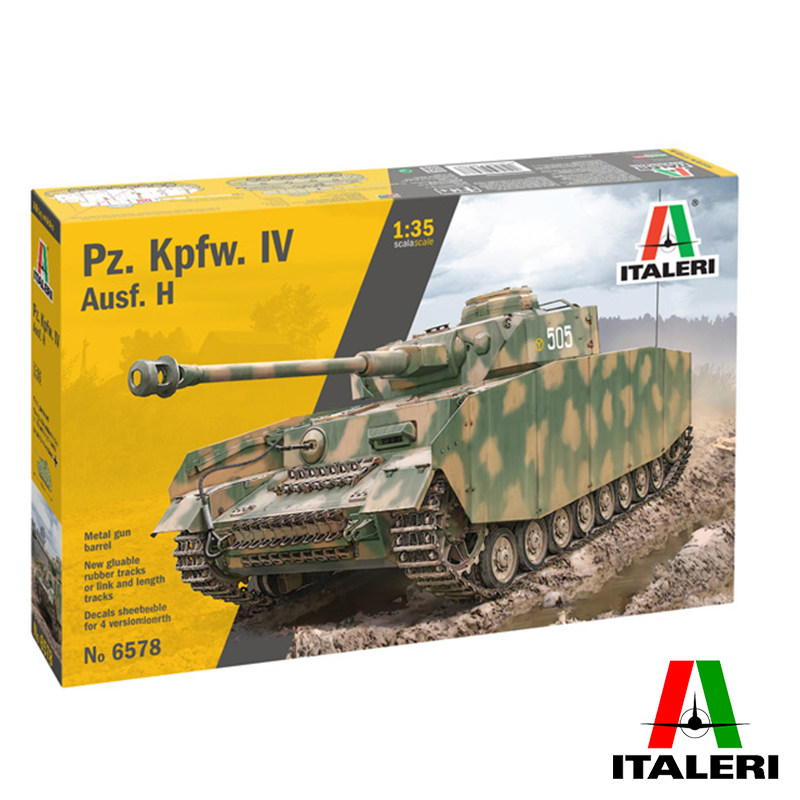 伊达雷利 1/35 德国四号坦克 H型 Pz.Kpfw.IV带金属炮管6578