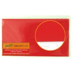 T2M  红色 细布纹 安全带 材料（带背胶）2011C1
