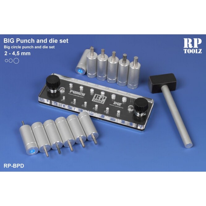 RP TOOLZ PUNCH & DIE 圆孔/圆形制作器打孔机 大号 RP-BPD