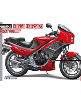 长谷川1/12拼装摩托模型 Kawasaki KR250 (KR250A) 红/灰 21751
