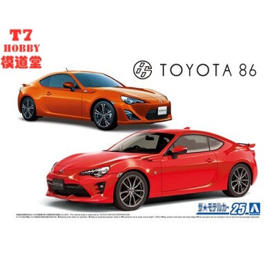 青岛社 1/24拼装车模 Toyota ZN6 Toyota86 `16 05966