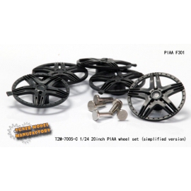 T2M 模型改造件 1/24 20寸 PIAA (F301) 轮幅 7005C