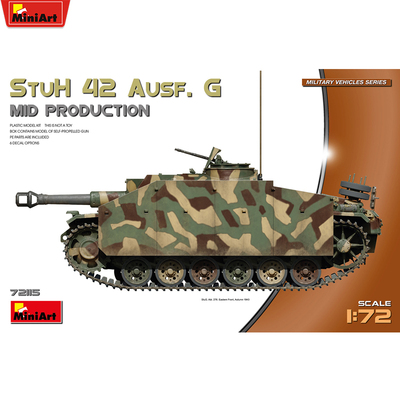 MiniArt1/72 德国三号突击炮 StuH 42 Ausf. G 中期型 72115