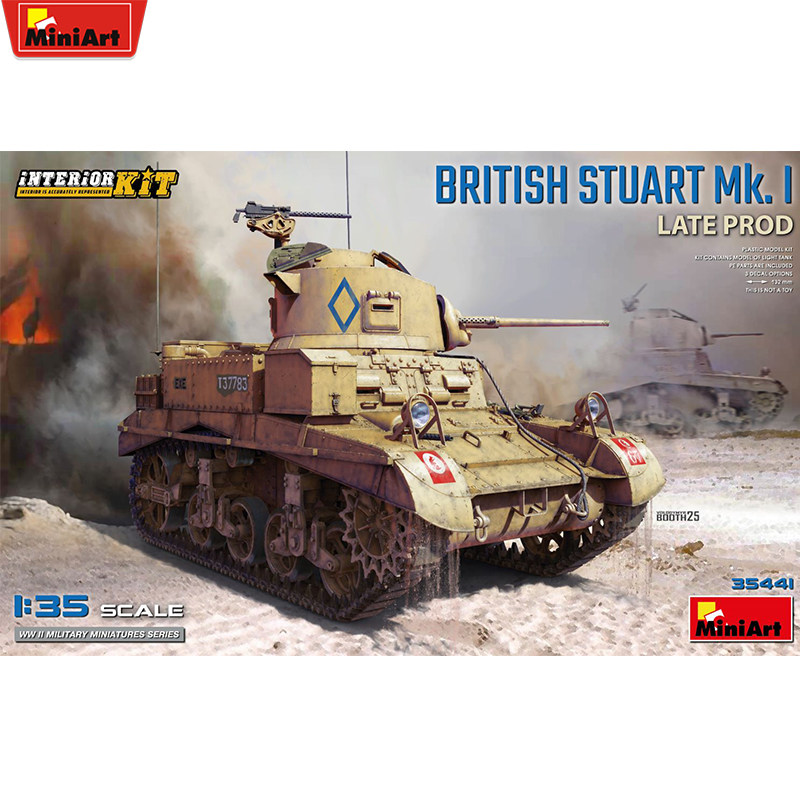 MiniArt 1/35英 斯图亚特Mk.I 轻型坦克 后期全内构版 35441