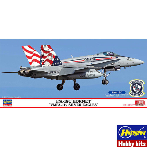 长谷川 1/72 F/A-18C VMFA-115“银鹰”含徽章  02471