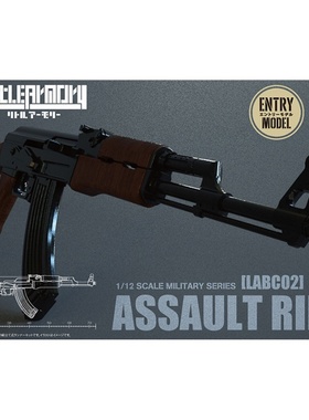 Tomytec 1/12 Little Armory 拼装模型 AK Assault Rifle LABC02
