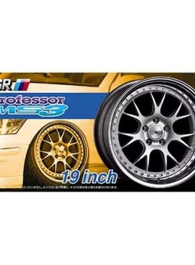 青岛社 1/24 SSR Professor MS3 19寸 轮圈连轮胎模型 05255