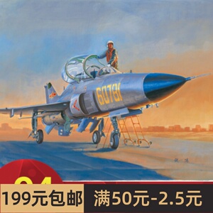 小号手拼装飞机模型 1/48 中国教练-9山鹰高级教练机 02879