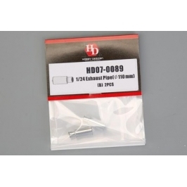 HobbyDesign 模型改造件 1/24 110mm 排气管模型B款 HD07-0089