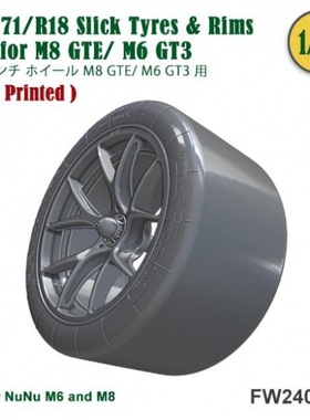 FAT FROG1/24 18寸 M8 GTE/ M6 GT3 31/71 轮圈轮胎模型 FW24005