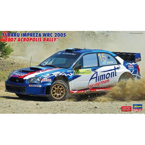 长谷川1/24拼装车模Subaru Impreza WRC 2007 Acropolis 20558