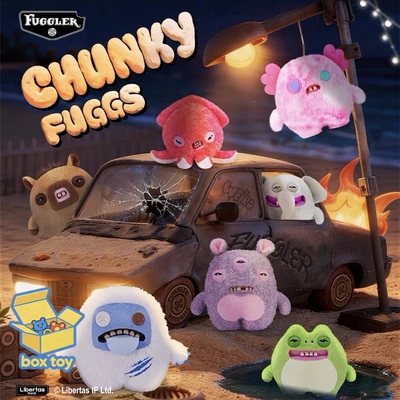 Fuggler正版Q弹巨宝丑萌公仔