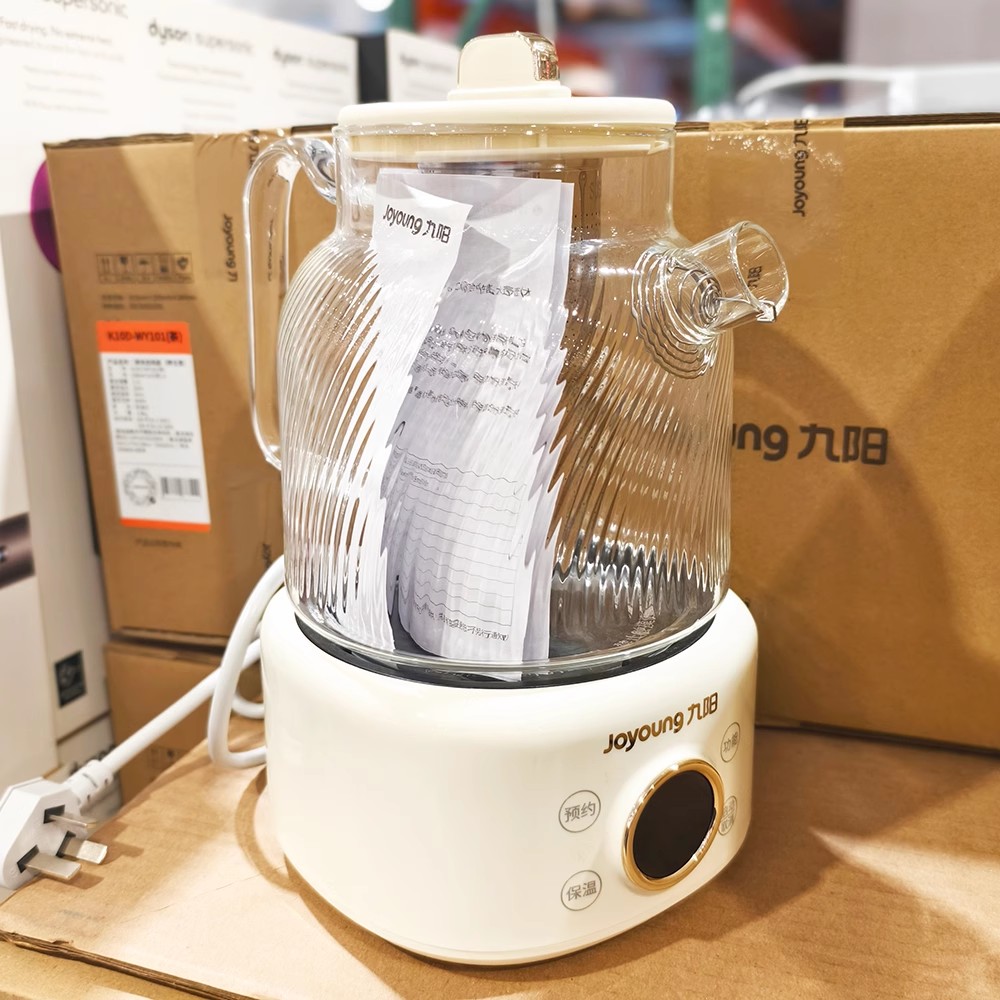九阳K10D-WY101全玻璃恒温养生壶家用多功能办公室煮花茶烧水壶