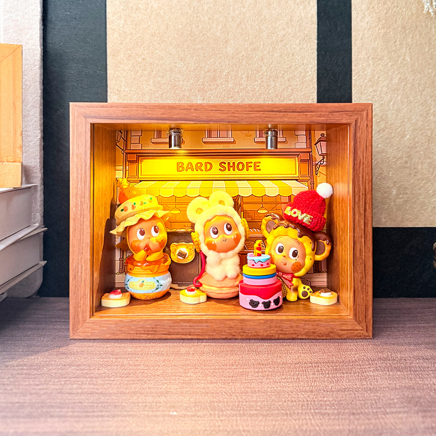 星星人盲盒收纳展示盒立体相框泡泡玛特手办diy造景带灯防尘摆件,模玩/动漫/周边/娃圈三坑/桌游,盲盒场景道具娃屋,淘宝优惠券,粉丝福利购,淘宝优惠卷