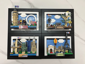 乐高城市明信片装 裱框立体中空加厚相框积木画框小红书同款