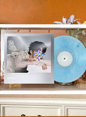 黑胶唱片12寸双面透明装裱框相框音乐CD专辑收纳框实木挂墙展示架