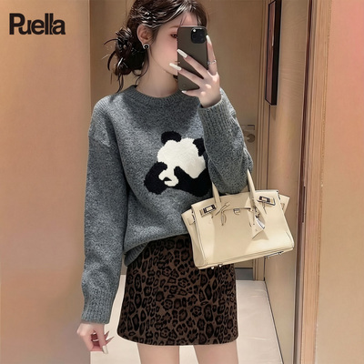 拉夏贝尔Puella韩版针织衫