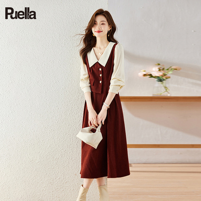 Puella拉夏贝尔韩版时尚连衣裙