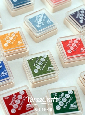 日本TSUKINEKO月猫VersaCraft多用印台小间敬子调色速干水性印泥