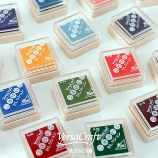 日本TSUKINEKO月猫VersaCraft多用印台小间敬子调色速干水性印泥