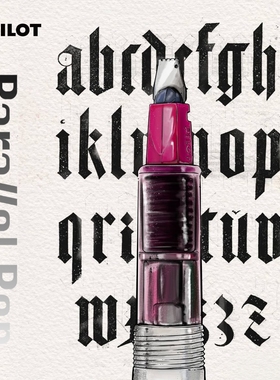 日本PILOT百乐Parallel平行钢笔美术工鸭嘴特殊字体英文书法绘画