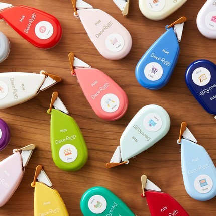 日本PLUS普乐士PETIT DECO RUSH手账装饰素材胶带贴纸花边修饰带