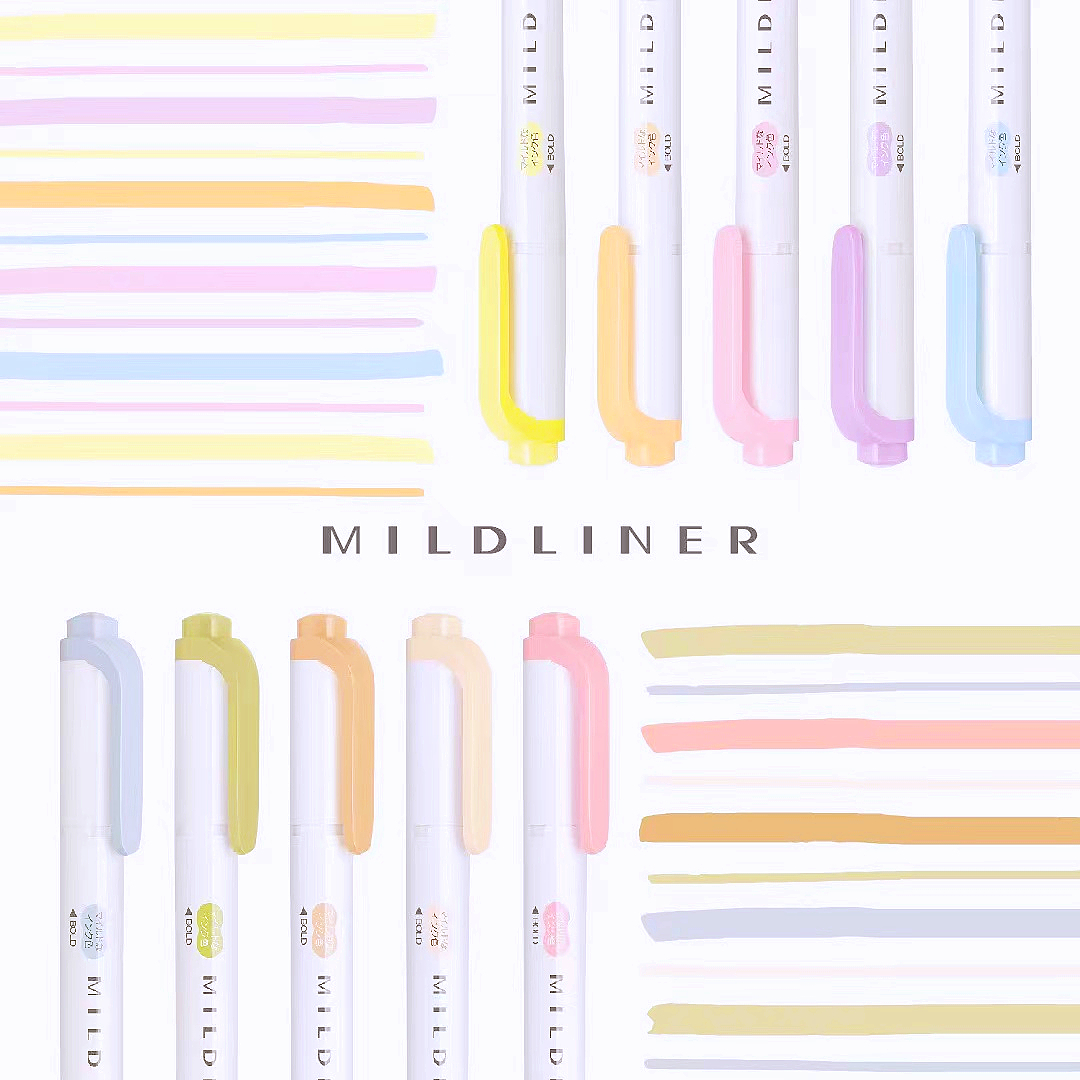 日本ZEBRA/斑马牌WKT7双头荧光笔