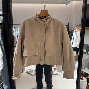 欧洲站2026春季新款时尚韩系立领短宽松外套女款欧货65062