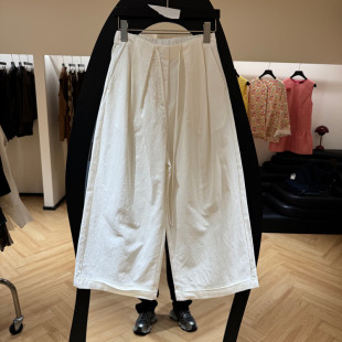 女款 欧洲站2026春季 高腰抽绳宽松休闲九分裤 时尚 欧货69118 新款