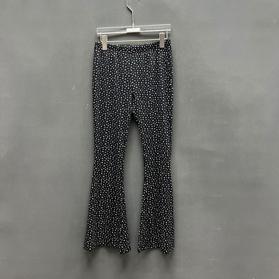 欧洲站2026春高腰碎花喇叭裤女