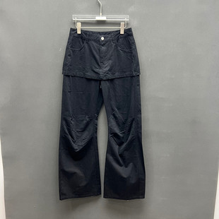 高腰纯棉纯色屁帘休闲裤 欧洲站2026春季 新款 时尚 欧货93363 女款