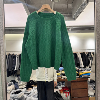 欧洲站2025冬季羊毛麻花针织衫女