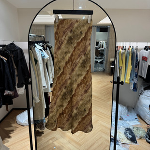 百搭印花半身裙女款 欧洲站2026春季 高腰修身 时尚 欧货830 新款