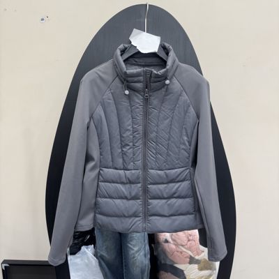 立领羽绒服女短款拉链显瘦