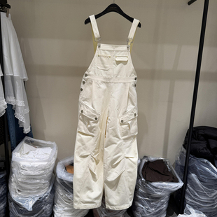 新款 女款 时尚 风带口袋背带裤 欧货0003 吊带领工装 欧洲站2026春季