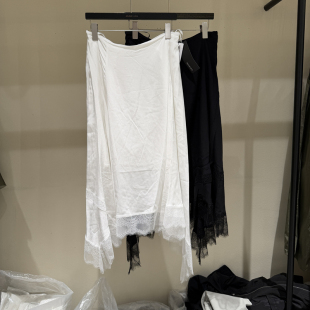 高腰蕾丝拼接不规则半身长裙女款 时尚 欧货5399 新款 欧洲站2026春季