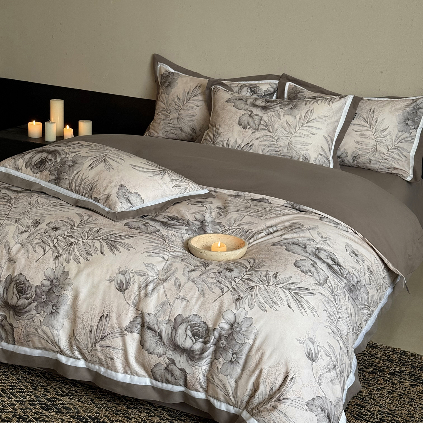 100支全棉加厚磨毛四件套