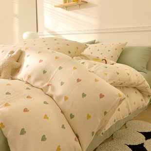 全棉双层纱被套单件纯棉可爱卡通被罩180x200cm加大三四件套定做4