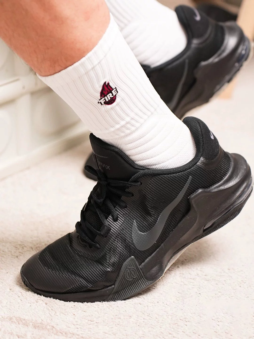 Nike Air Max IMPACT 4 Black and White Nike Low Gangs Facial Basketball Shoes Male DM1124-004