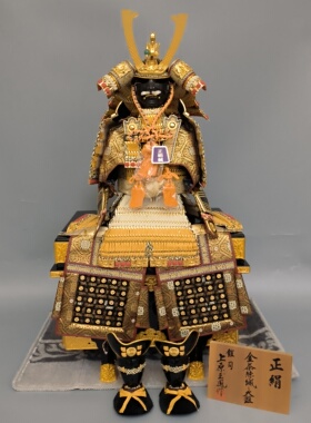 日本武士盔甲摆件日式甲胄装饰中古品收藏不可穿戴日本古制会带回