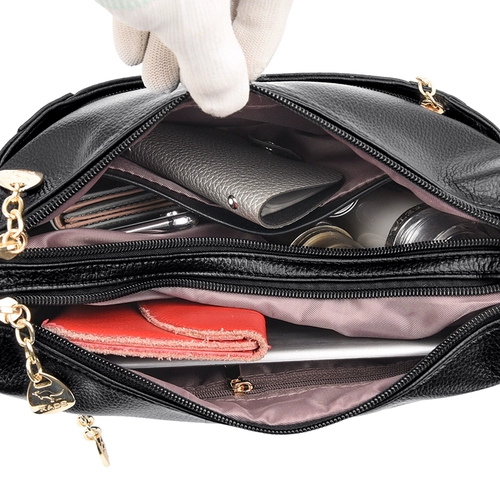 Кенгуру, кожаная вместительная и большая сумка на одно плечо для матери, из натуральной кожи