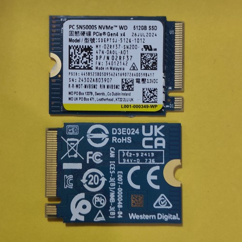 M.2海力士PVC10东芝BG6西数SN740