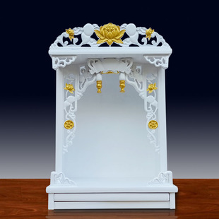 佛龛神龛家用吊柜白色现代壁挂式观音神像财神爷供奉桌台柜香案架