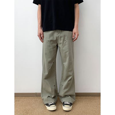 NSEEKE高街工装磨毛休闲裤男款