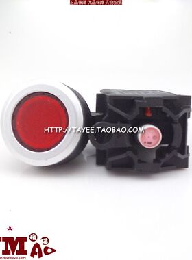 tayee上海天逸30mm点动复位按钮LA423PD-11平头开关带灯24v 220v