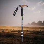 儿童成人超轻小弯柄碳素纤维登山杖外锁伸缩折叠老人户外行山手杖